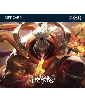 League of Legends PLN 80 Prepaid RP Card PL Key 